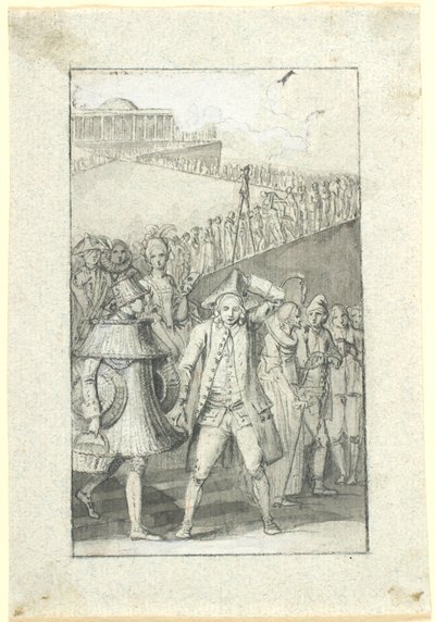 Bozza per illustrazione per il racconto di Johs. Ewald "Il tempio della fortuna. Un sogno" nell