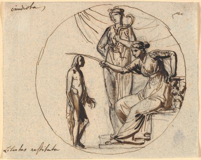 Bozza per tre figure per il rilievo della liberazione sul Monumento alla Libertà da Nicolai Abildgaard