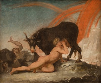 Ymir che Allatta la Mucca Audhumla da Nicolai Abildgaard
