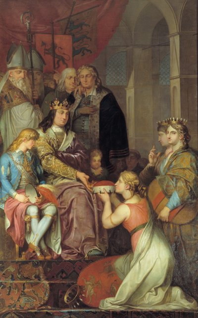 Cristiano I proclama Holstein un ducato nel 1474 da Nicolai Abraham Abildgaard