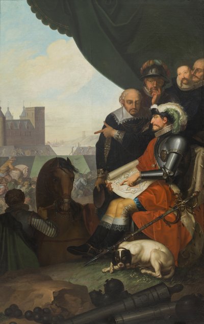 Federico II costruisce il castello di Kronborg da Nicolai Abraham Abildgaard