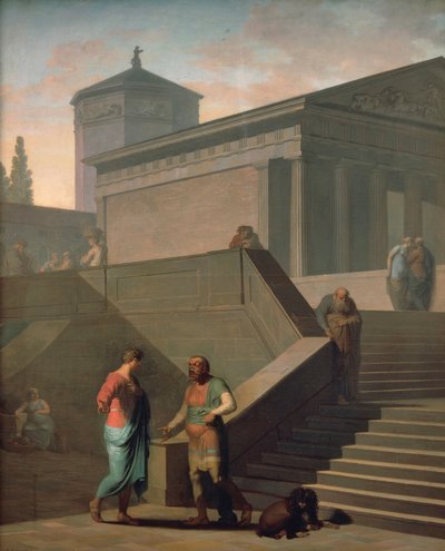 Scena di Andria (ispirata alla commedia di Terenzio) da Nicolai Abraham Abildgaard