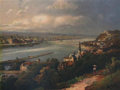 Coblenza ed Ehrenbreitstein, 1923 da Nicolai Astudin