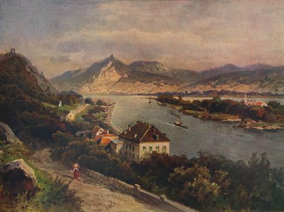 Rolandseck - Insel Nonnenwerth und Siebengebirge, 1923 da Nicolai Astudin