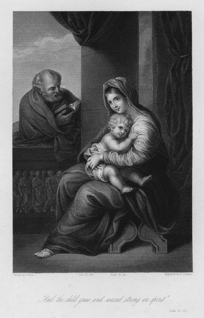 La Sacra Famiglia, Luca II, 40 da Nicolas (after) Poussin