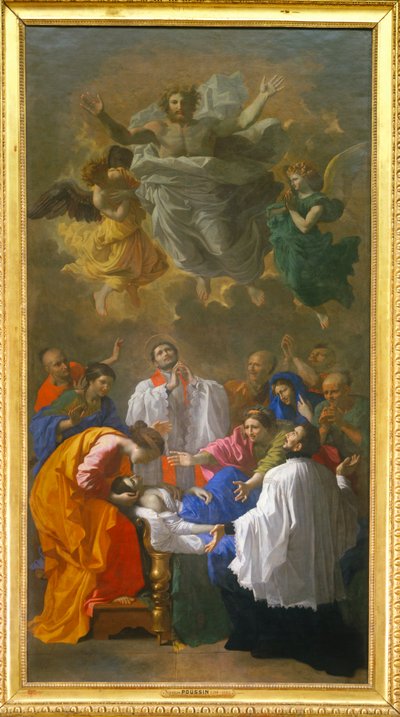 San Francesco Saverio richiama in vita la figlia di un abitante di Cangoxima in Giappone - San Francesco Saverio resuscita un abitante di Cangoxima in Giappone ... da Nicolas (attr.to) Poussin