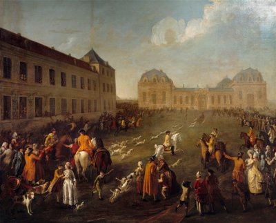 Hallali del cervo nelle Grandi Scuderie di Chantilly (13 settembre 1776) da Nicolas Anne Dubois