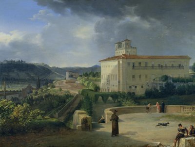 Veduta della Villa Medici, Roma da Nicolas Antoine Taunay