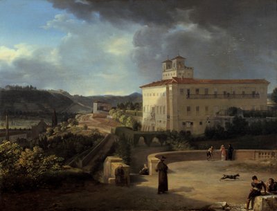 Veduta della Villa Medici, Roma, 1815 da Nicolas Antoine Taunay