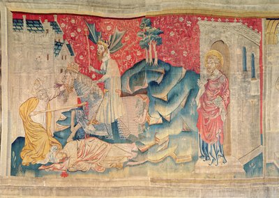 La morte dei due testimoni, 1373-87 (arazzo) da Nicolas Bataille