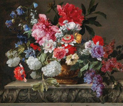Natura morta di rose, tulipani, anemoni e lillà, seconda metà del XVII secolo da Nicolas Baudesson