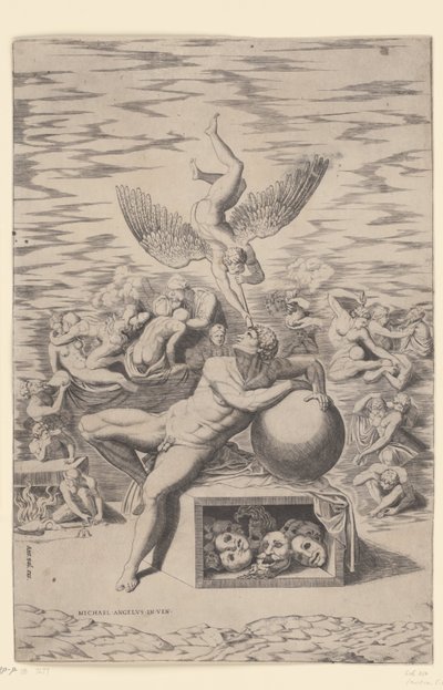 Il sogno da Nicolas Beatrizet (attributed to)