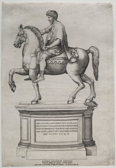 Statua equestre di Marco Aurelio da Nicolas Beatrizet