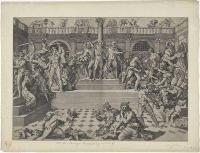 Strage degli innocenti a Betlemme da Nicolas Beatrizet
