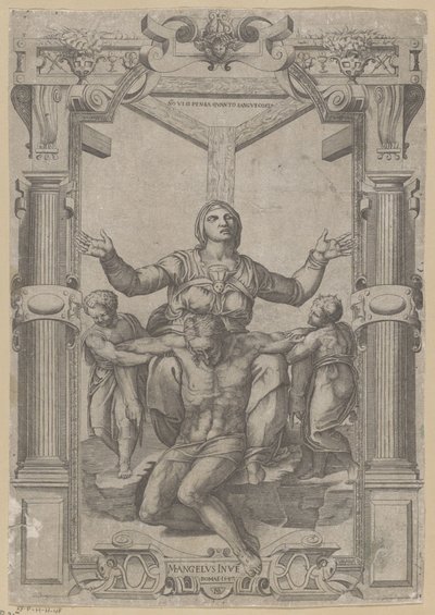 Maria ai piedi della Croce da Nicolas Beatrizet
