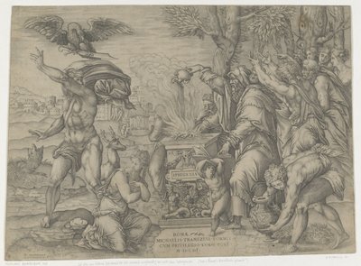 Il sacrificio di Ifigenia da Nicolas Beatrizet