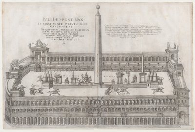 Speculum Romanae Magnificentiae: Circo Flaminio, 1553 da Nicolas Beatrizet