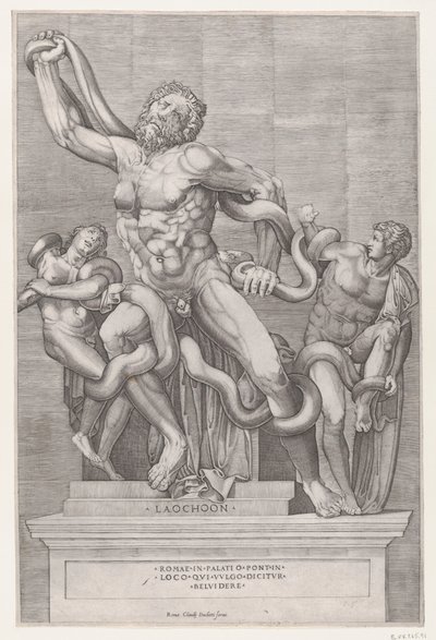 Speculum Romanae Magnificentiae: Laocoonte, XVI secolo da Nicolas Beatrizet
