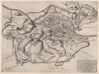 Speculum Romanae Magnificentiae: Vista di Roma da est da Nicolas Beatrizet
