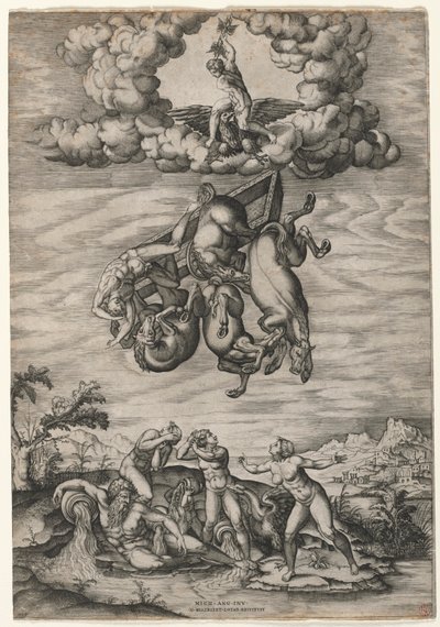 La caduta di Fetonte da Nicolas Beatrizet