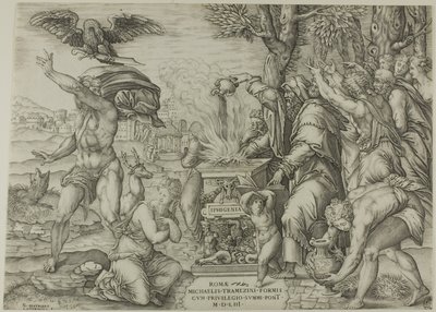 Il sacrificio di Ifigenia da Nicolas Beatrizet