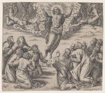La Trasfigurazione, dopo Raffaello da Nicolas Beatrizet
