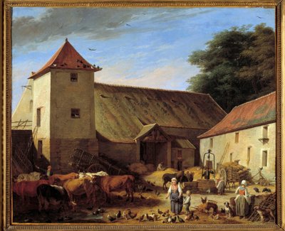 Corte della fattoria da Nicolas Bernard Lepicie