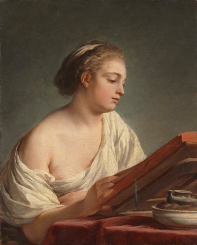 Donna che legge, 1769 da Nicolas Bernard Lepicie