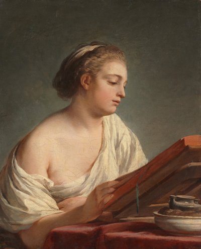Donna che legge, 1769 da Nicolas Bernard Lepicie
