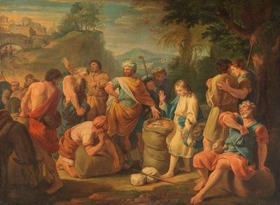 Il ritrovamento del denaro nel sacco di Beniamino da Nicolas Bertin