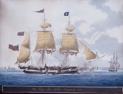 Il tre alberi George al largo del porto di Valetta, Malta da Nicolas Cammillieri of Malta