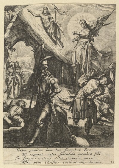 La Resurrezione, dalla Passione di Cristo, metà del XVII secolo da Nicolas Cochin