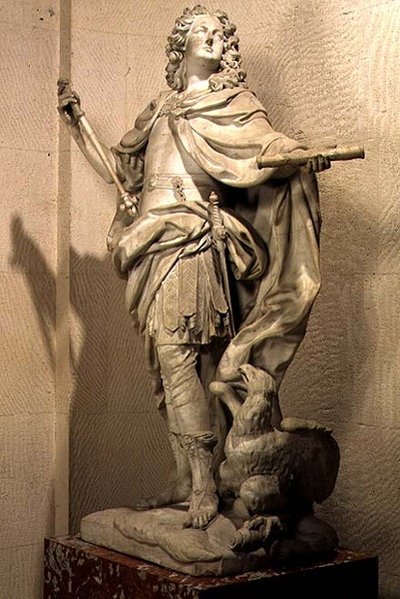 Luigi XV di Francia (1710-74) come Giove da Nicolas Coustou