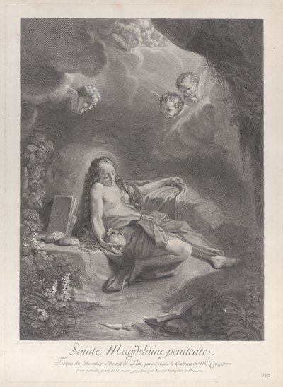La Maddalena Penitente, ca. 1729 da Nicolas Dauphin de Beauvais