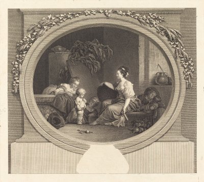 Dite dunque per favore da Nicolas Delaunay after Jean Honoré Fragonard