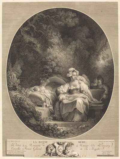 La buona madre da Nicolas Delaunay after Jean Honoré Fragonard