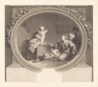 Il piccolo predicatore da Nicolas Delaunay after Jean Honoré Fragonard