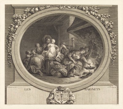 Le frittelle da Nicolas Delaunay after Jean Honoré Fragonard