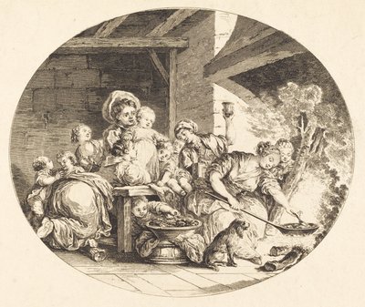 Les Baignets da Nicolas Delaunay after Jean Honoré Fragonard