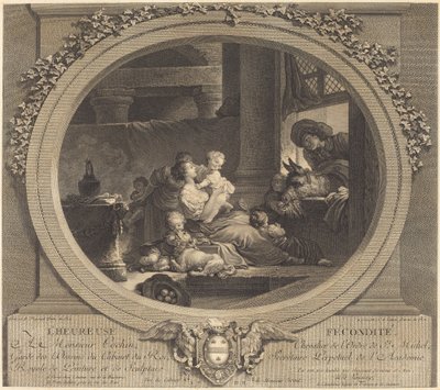 La felice fecondità da Nicolas Delaunay after Jean Honoré Fragonard
