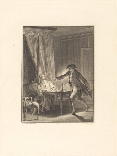Ah! Giovane uomo al tuo benefattore da Nicolas Delaunay after Jean Michel Moreau