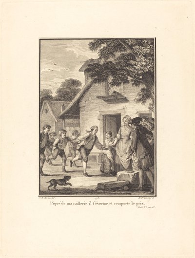 Punto dalla mia presa in giro, si sforza e vince il premio da Nicolas Delaunay after Jean Michel Moreau