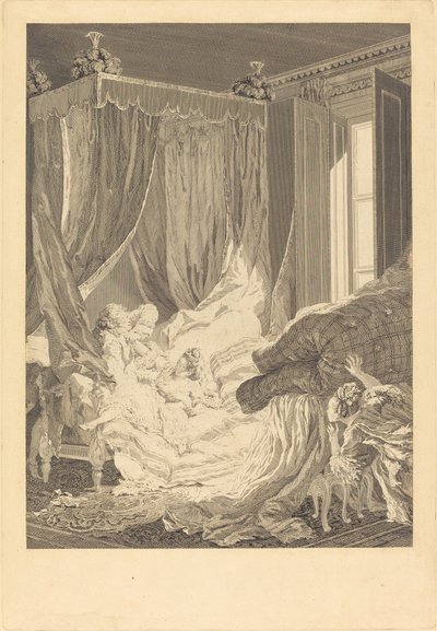 La sposa indiscreta da Nicolas Delaunay after Pierre Antoine Baudouin