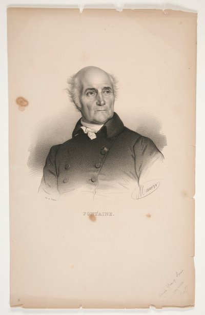 Ritratto di Pierre-Francois-Léonard Fontaine da Nicolas Eustache Maurin