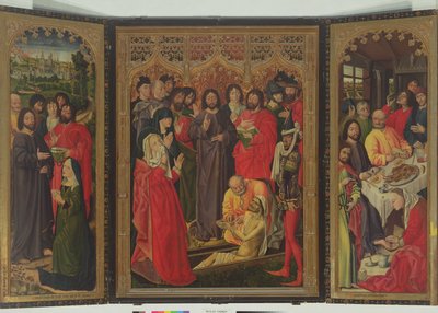 Resurrezione di Lazzaro, trittico da Nicolas Froment