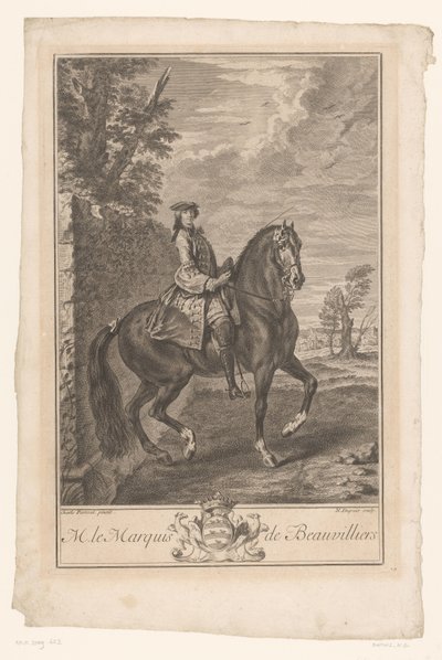 Ritratto equestre di Paul de Beauvilliers da Nicolas Gabriel Dupuis
