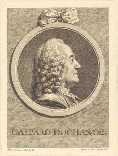 Gaspard Duchange da Nicolas Gabriel Dupuis after Charles Nicolas Cochin II