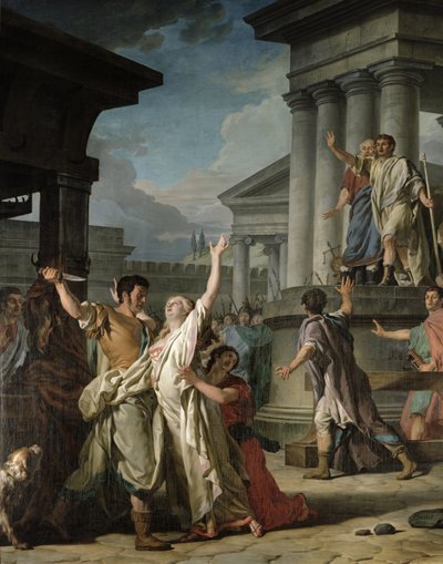 Virginius sta per uccidere sua figlia, 1783 da Nicolas Guy Brenet