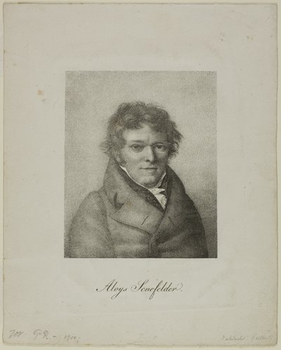 Ritratto di Alois Senefelder da Nicolas Henri Jacob
