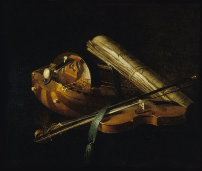 Natura morta con strumenti musicali da Nicolas Henri Jeaurat de Bertry